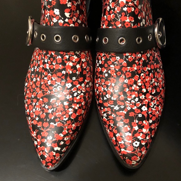 Rebecca Minkoff Kianna Floral Ankle Booties New - Picture 13 of 15